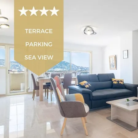 3-Br Apartment Near Downtown Cannes Sea View Parking